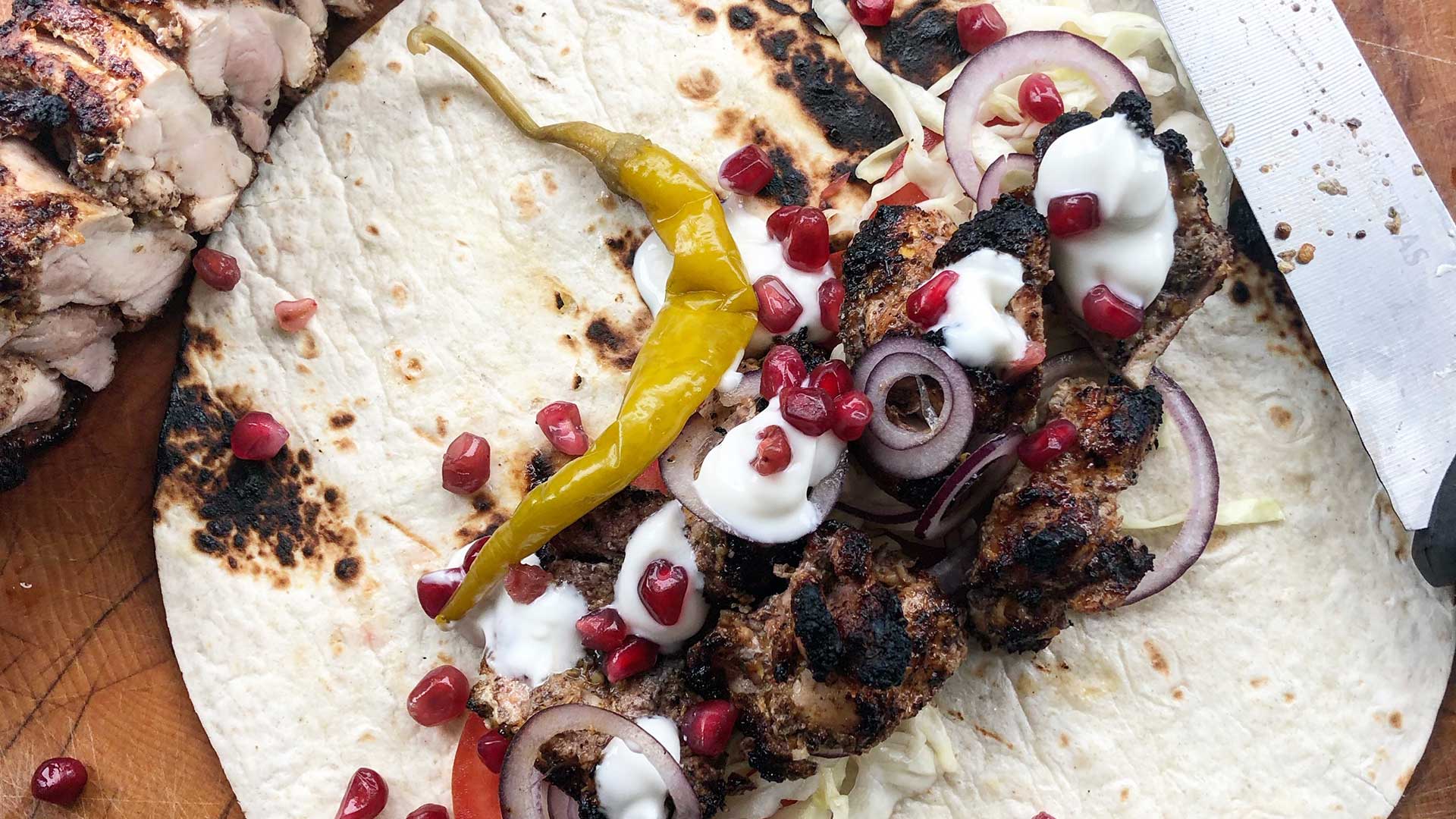 chicken-shawarma-wrap-and-chilli chicken-shawarma-wrap-and-chilli