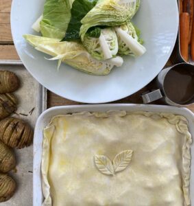Pie Cabbage Hassellback Potatoes